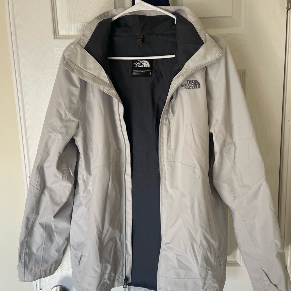 The North Face White/Gray Jacket